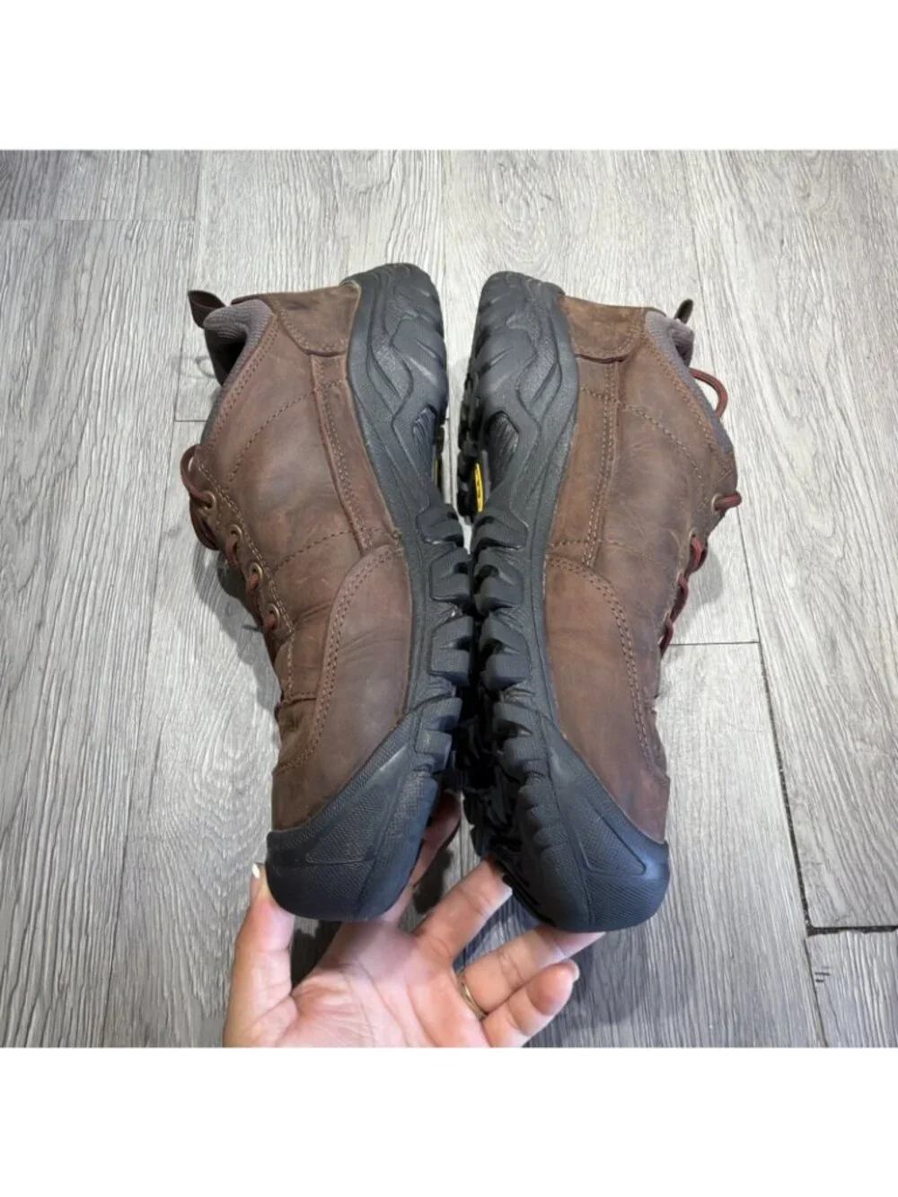 KEEN Targhee III Oxford Hiking Shoes Mens 11.5 WIDE EU 45 Brown Leather Trail